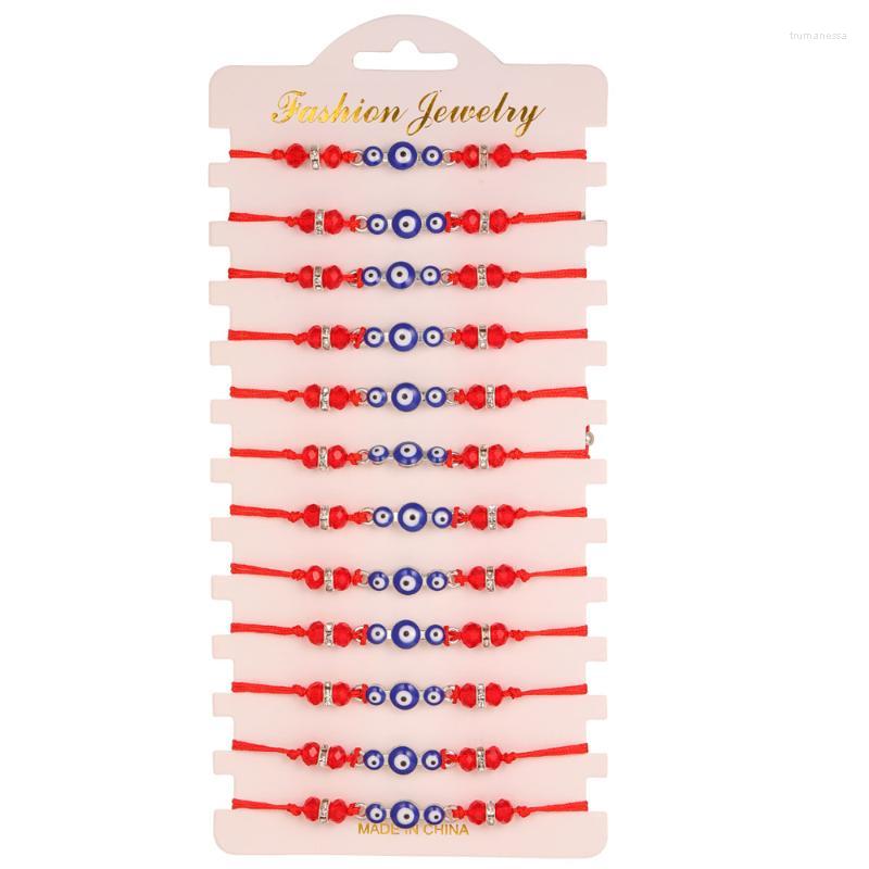 

Charm Bracelets 12Pcs/Sets Multilayer Weave Leather Enamel Butterfly Eye Bracelet Vintage Cuff Beads Adjustable For WomenCharm Raym22