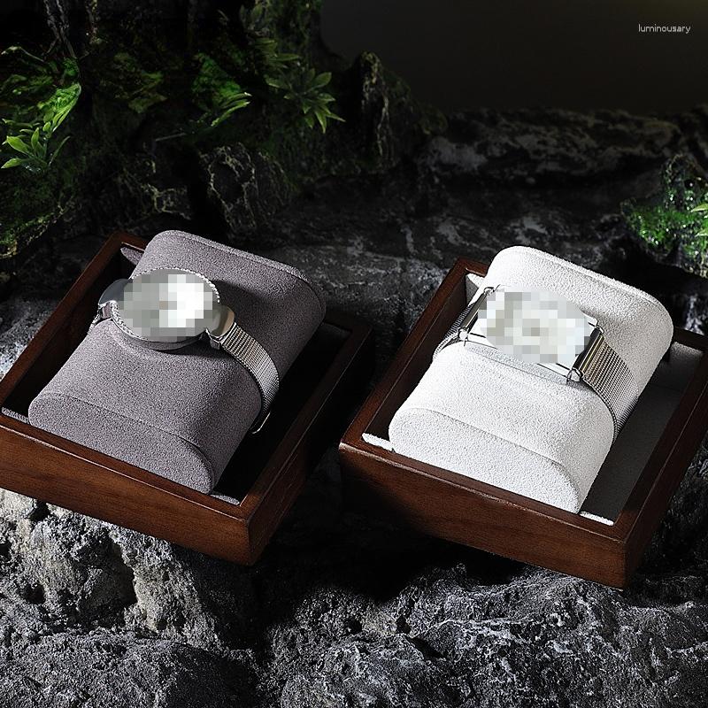 

Jewelry Pouches High-grade Black Walnut Watch Display Rack Bracelet Props