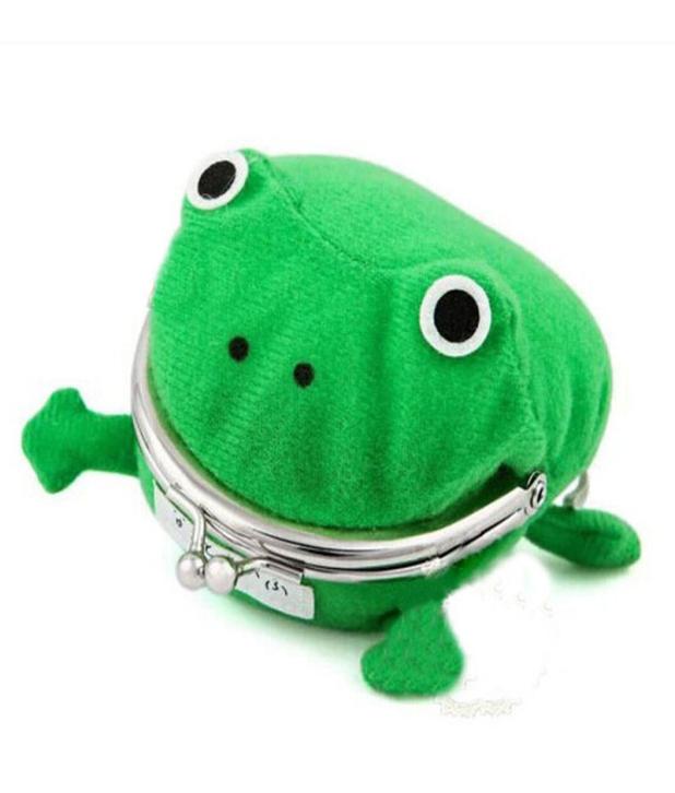 

Children Frog Coin Purse cartoon Anime cosplay frog wallet kids cute Personality Purse C40937845847, Beige