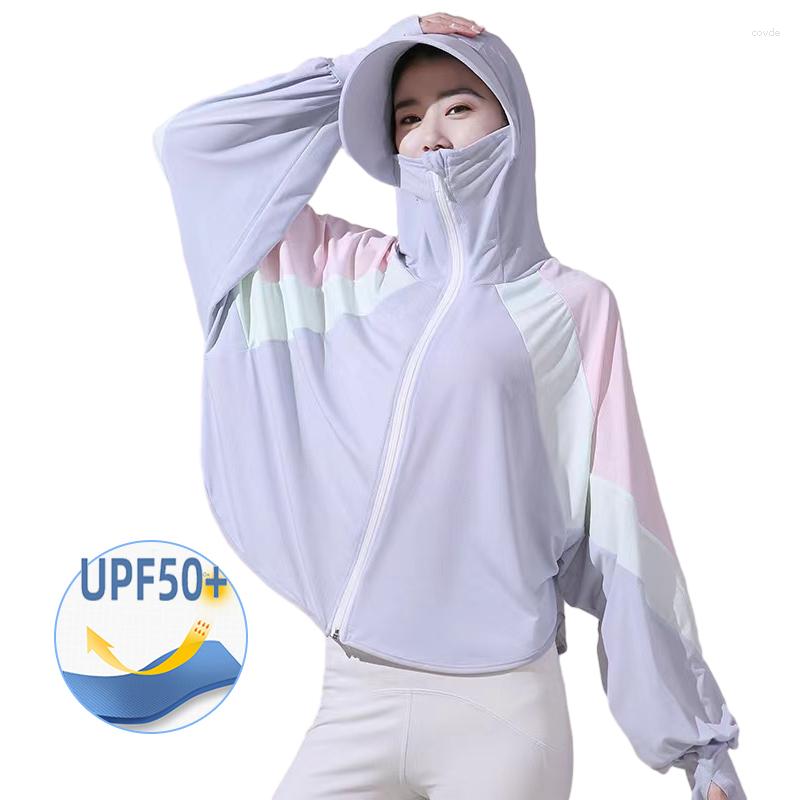 

Women's Jackets Women Ultrathin Sun Proof Jacket Hooded Tops 2023 Summer UV Protection Shirt Clothing Blouse Breathable Outwear, Blue