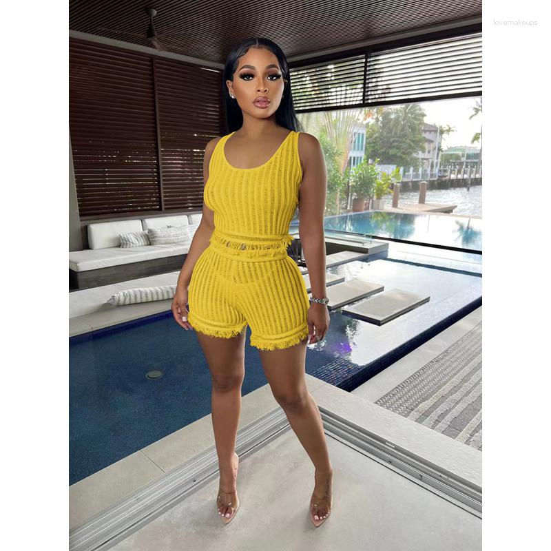 

Women' Tracksuits Two Piece Set Women Summer Sexy Beauty Sleeveless Knit Tank Top Shorts Sets Y2k Clothes Lounge Club Outfit Streetwear, Blue