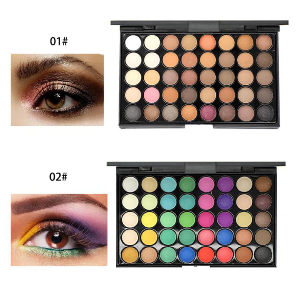 

Cosmetic 40 colors earth color smoky Eye Shadow Shimmer Matte Makeup Eyeshadow Palette Customizable logo6444575, Multi