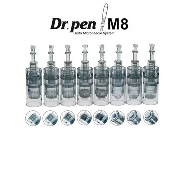 

10PCS Replacement Micro needle Cartridge Tip 11 16 24 36 42 nano Pin for Auto Electric Dermapen Dr Pen M8 MTS Skin Rejuvenation Mi6145300