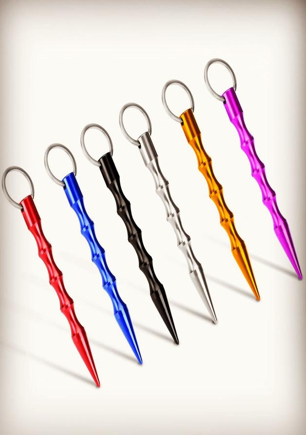 

Whole Solid SelfDefense Key Chain Aluminum AntiWolf Keychain Tool Include Keyring for Women Teens Man Multicolor9919583