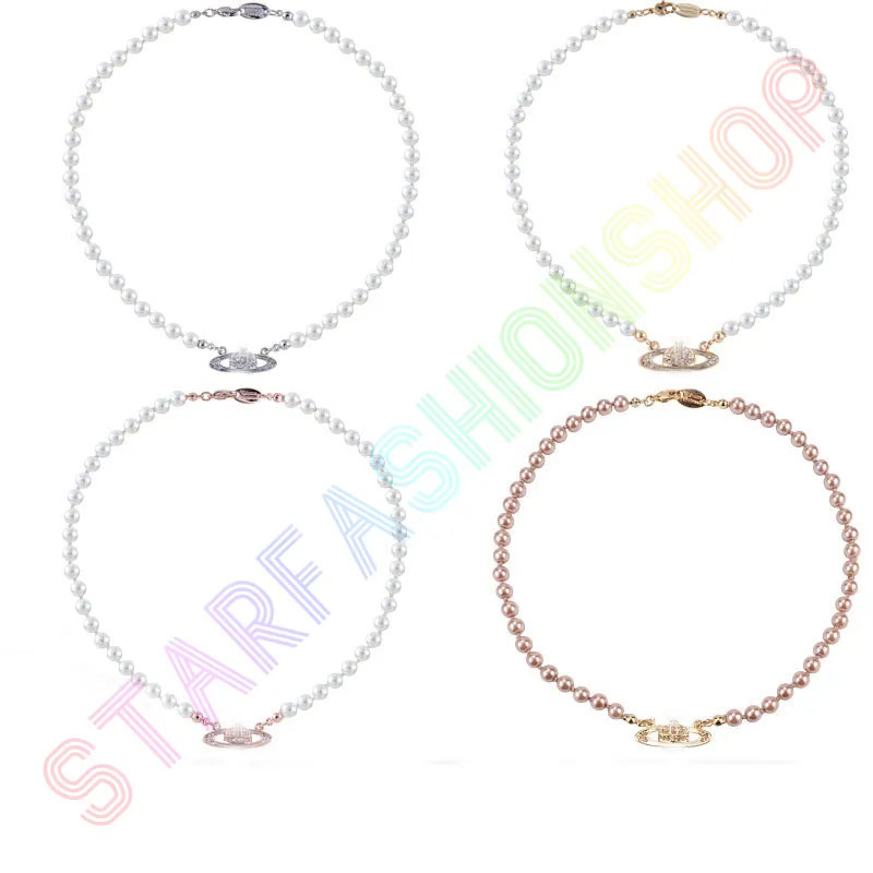 

necklaces bracelet pin saturn stud earrings pendant necklace diamond Copper 18K Gold Plated designer jewelry Clavicle Mother of pearl chain for Women With Box