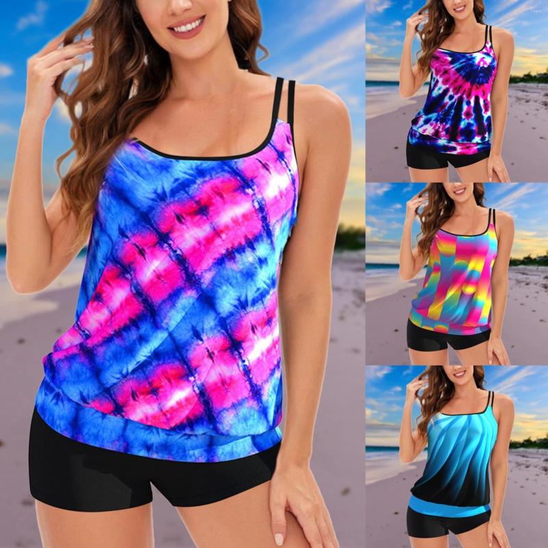 

Women' Swimwear Summer Fashion Straps Split Swimsuit Sexy Print Gradient Color