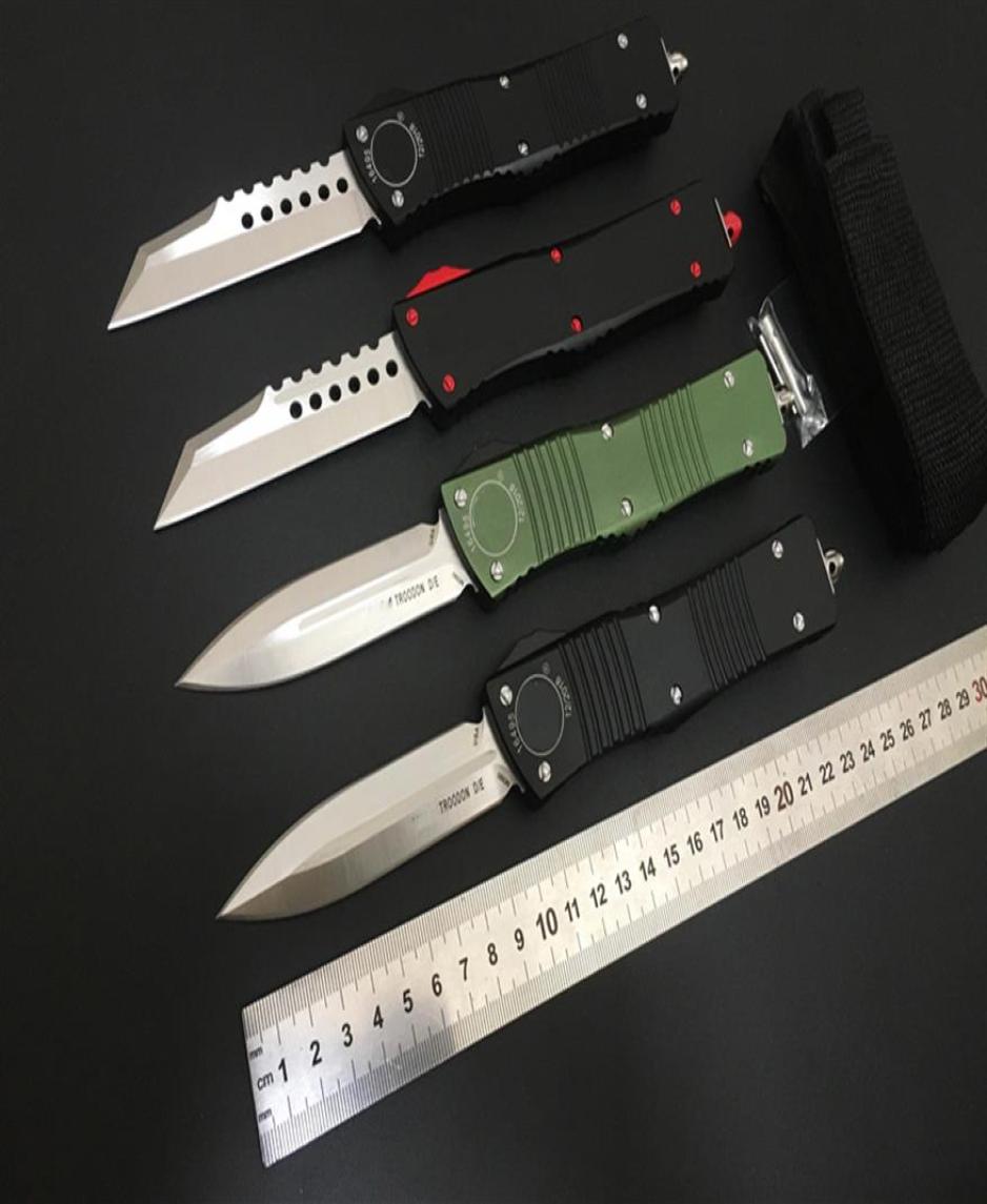 

COMBAT TROODON D E automatic knife Hellhound double action M390 Blade 6061T6 aluminum handle Military Tactical gaer Outdoor Defe4743119