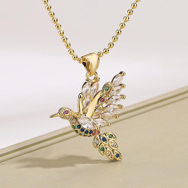 

Pendant Necklaces Mafisar 2023 Fashion Korean Freedom Bird Gold Color Stainless Steel Chain Necklace For Women Birthday Gift