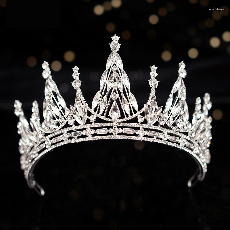 

Hair Clips Luxury Rhinestone Crystal Bridal Tiaras Diadem Wedding Crowns Party Queen Headband Women Pageant Jewelry Accessories