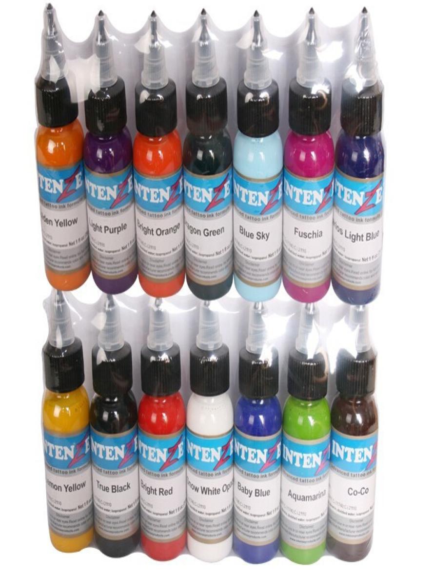

14 colors tattoo ink set pigments permanent makeup 30ml cosmetic color tattoo ink for eyebrow eyeliner lip9720890