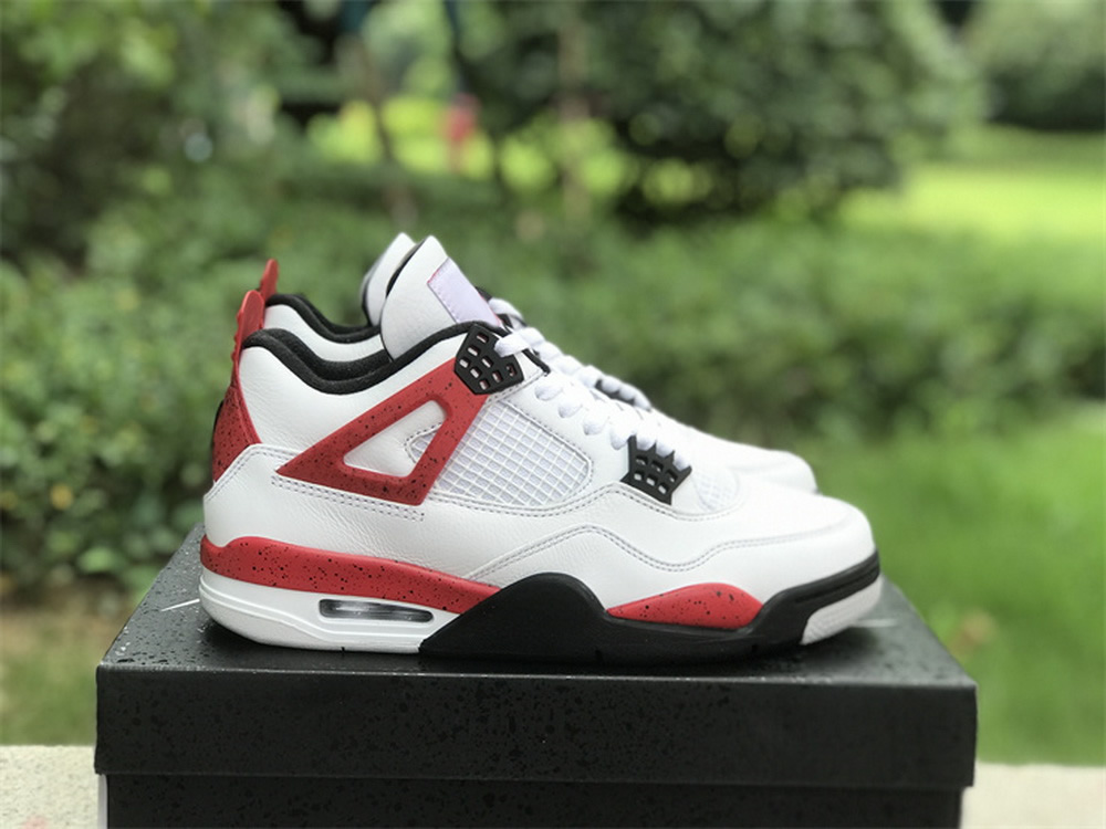 

Designer Shoes Basketball Shoes With Double Box Mens Womens Shoe Jumpman 4 Retro 4s Red Cement DH6927-161 Mens Sneakers Trainers, #1