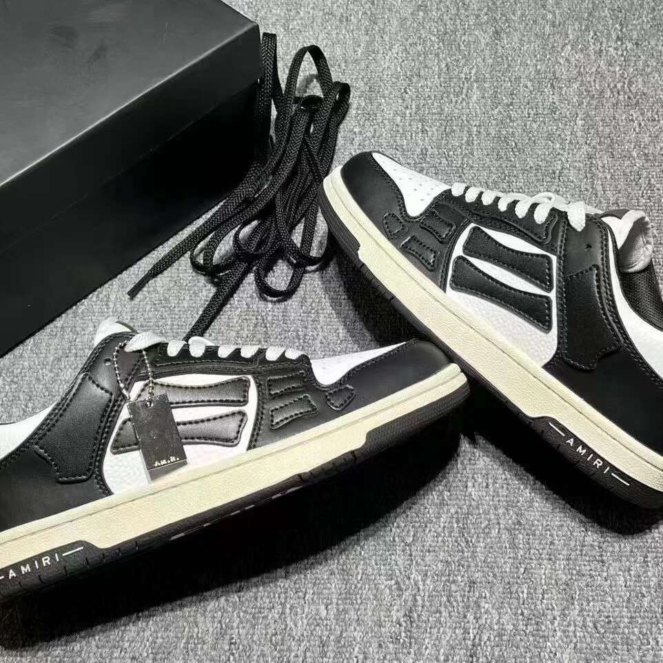

2023 new Hot Men Fashion casual Sneakers Skel Top White Orange Shoes Women Ami Black Running Shoe Grey Black Designer Trainers