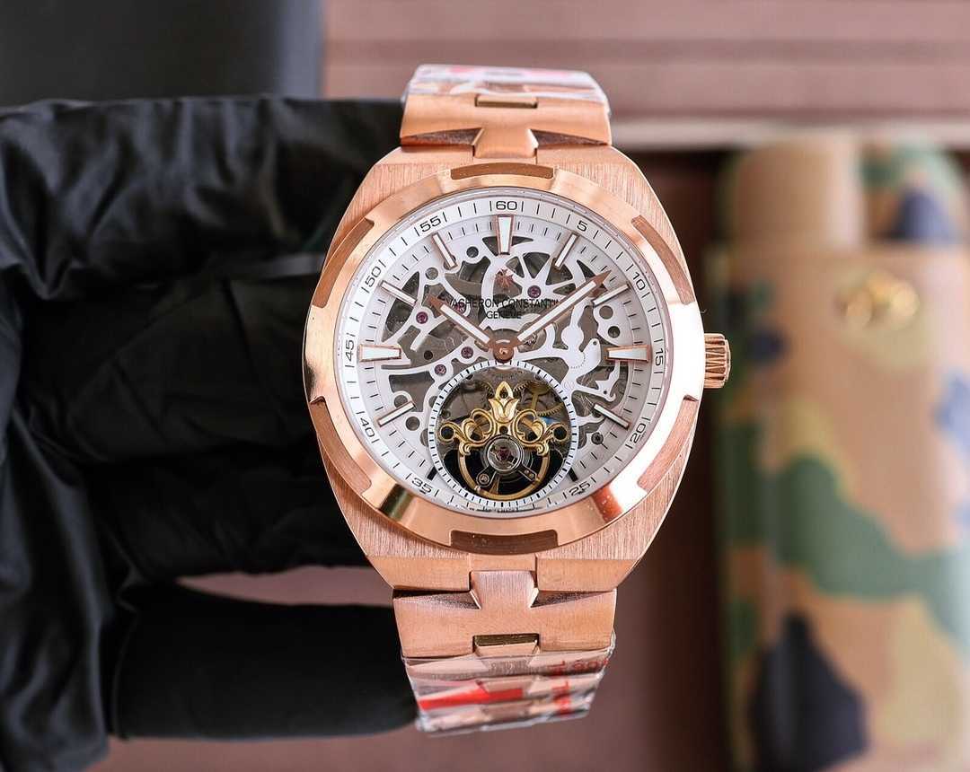 

Moissanite Luminous designer wrist watches V C Seaovers Diamond 42mm*13mm high quality iced out bezel best gift watch for man Hollow New VacherCon 5p