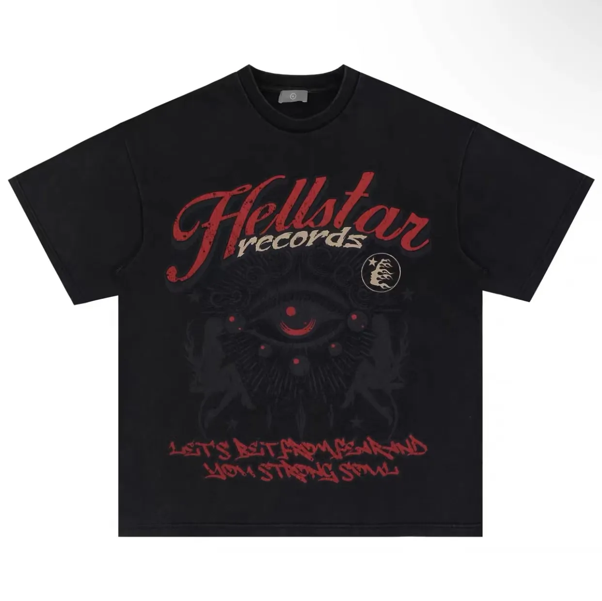 

Hellstar short Men's Plus T-shirt High Quality hellstar Short Sleeve Distressed Print American Women's Short Sleeve Clothing Street Loose Hip Hop Fashion T-shirt, 1318