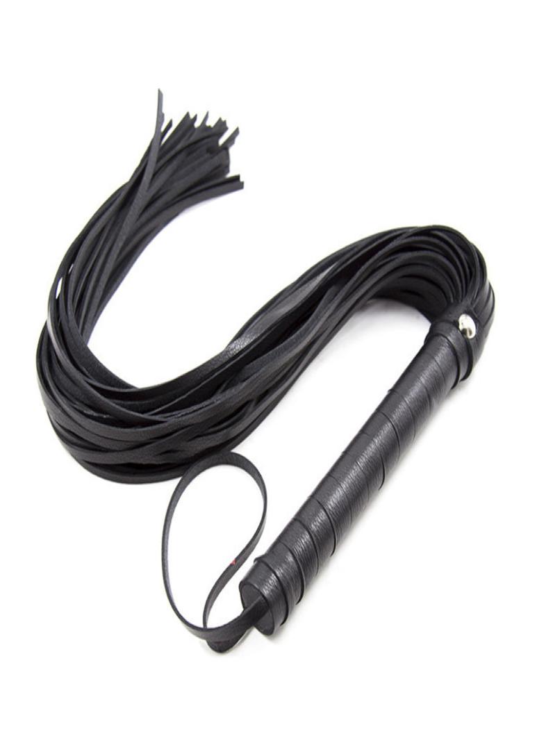

New Arrival Faux Leather Whip Riding Crop Party Handle Flogger Queen Black Red Horse Whip for Horse Racing Riding Entertainment6012291