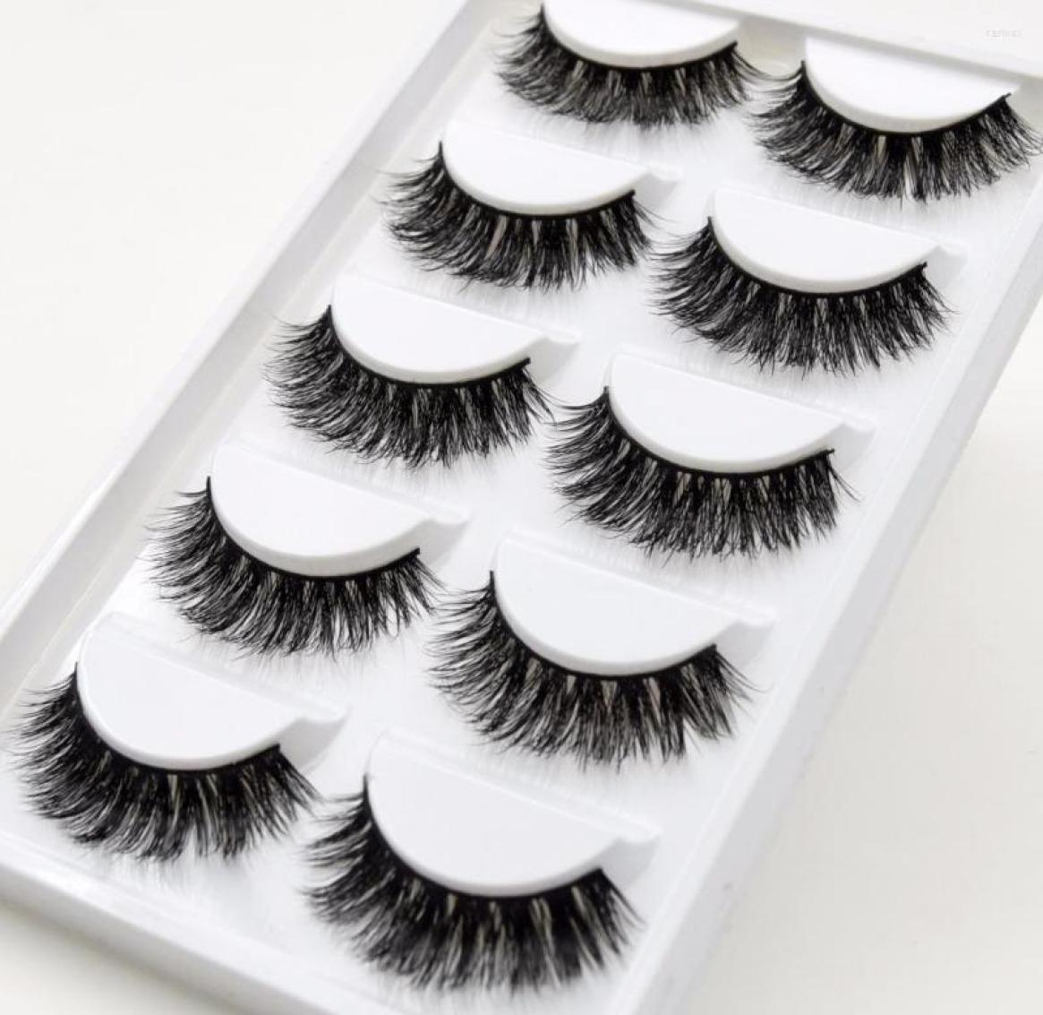 

False Eyelashes Viso 5pairsbox Fur Friendly Styles Mink Lashes Crisscross ThickampHigh Volume K013942026