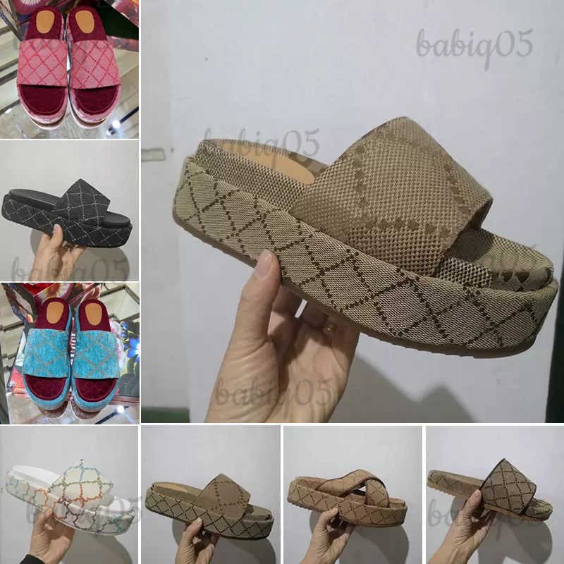 

Slippers Platform Designer Slide Sandals Flat Summer luxury Slides For Men Women Rubber Leather Loafers Ladies Fashion Heightening Sliders Scuffs T230621, Color#3