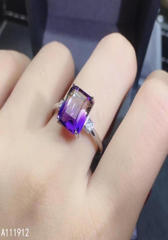 

Cluster Rings KJJEAXCMY Fine Jewelry Ametrine 925 Sterling Silver Gemstone Women Men Ring Luxury9445888
