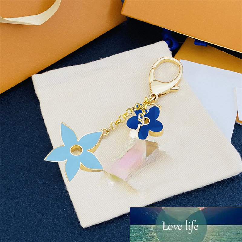 

Big Brand Series Fashion Bag Ornaments Leather Car Key Ring Epoxy Presbyopic Keychain Pendant Simple