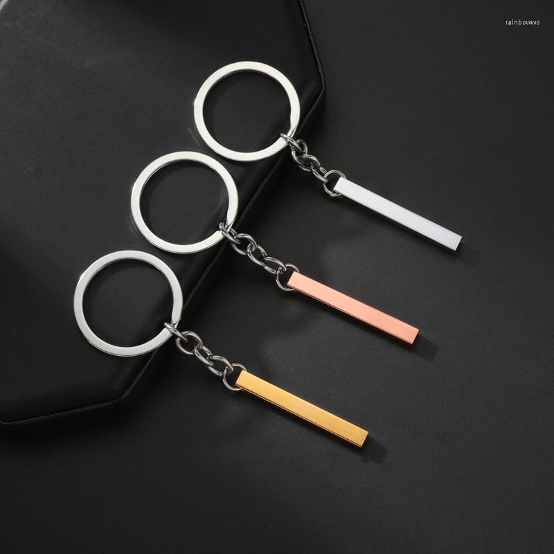 

Keychains 2023 Funny Keychain Cute Trend Titanium Steel Car Key Pendant Couple Trinket Gift Keyrings