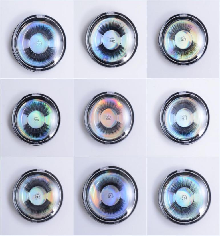 

Newest Silk Protein 3D Eyelashes Beauty Makeup False Eyelash Long Thick Mink Lashes Round Box Full Strip Eye Lashes 28 Styles7915831