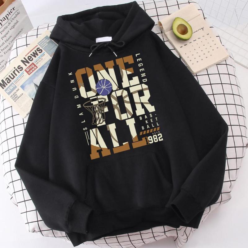 

Men's Hoodies Slamdunk One For All Basketball 1982 Sweatshirt Men Harajuku Shoulder Drop Top Sport Hooded Clothing Vintage Pocket Hoodie, Beige
