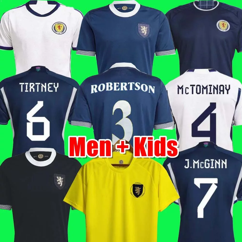 

2023 Scotland 150th Anniversary soccer jersey Special TIERNEY McTominay football shirt 23 24 ROBERTSON McGREGOR MCGINN adams men kit kids ADAMS goalkeper SPR, 150th aldult black