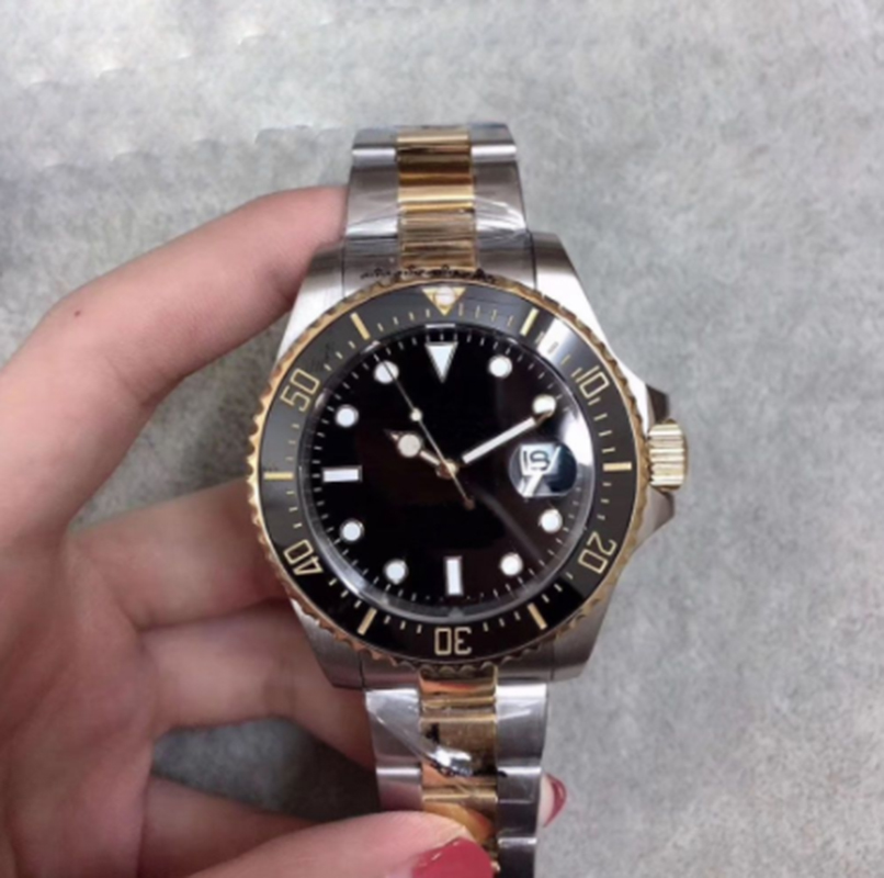 

High quality ST9 Black Dial Men Watch Ceramic Bezel 43MM Sa pphire Glass Automatic Mechanical Diver Mens Watches Wristwatches Designers