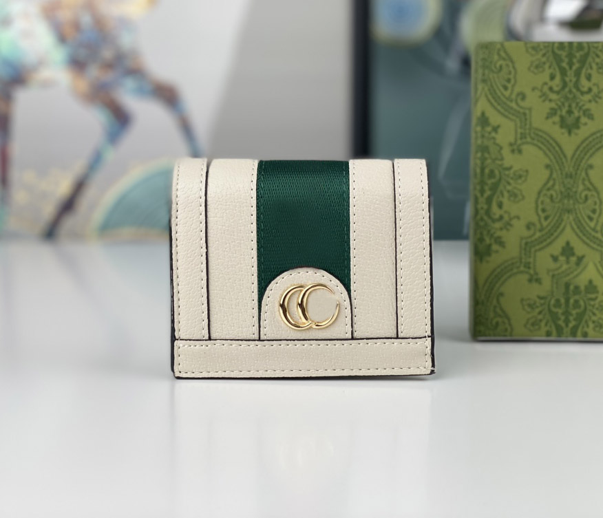 

fashion designer wallet men women Ophidia cion purses luxurys credit card holder high-quality marmont double letters short clutch bags with original box G155, 523155#design g