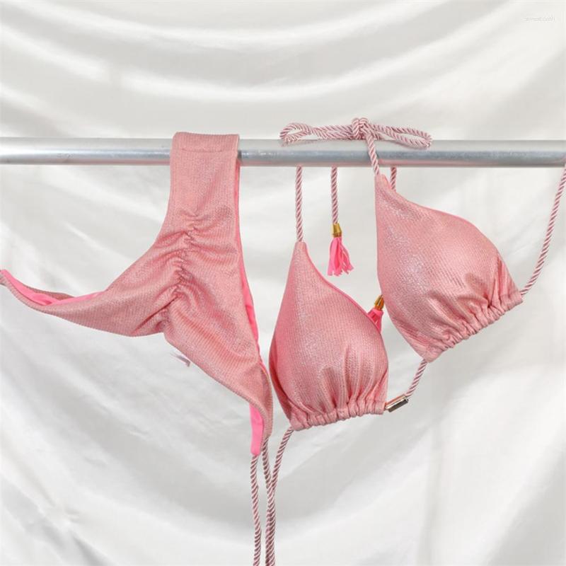 

Women' Swimwear 2 Pcs/Set Women Set Soft Fabric Lady Bikini Adjustable, Dark blue