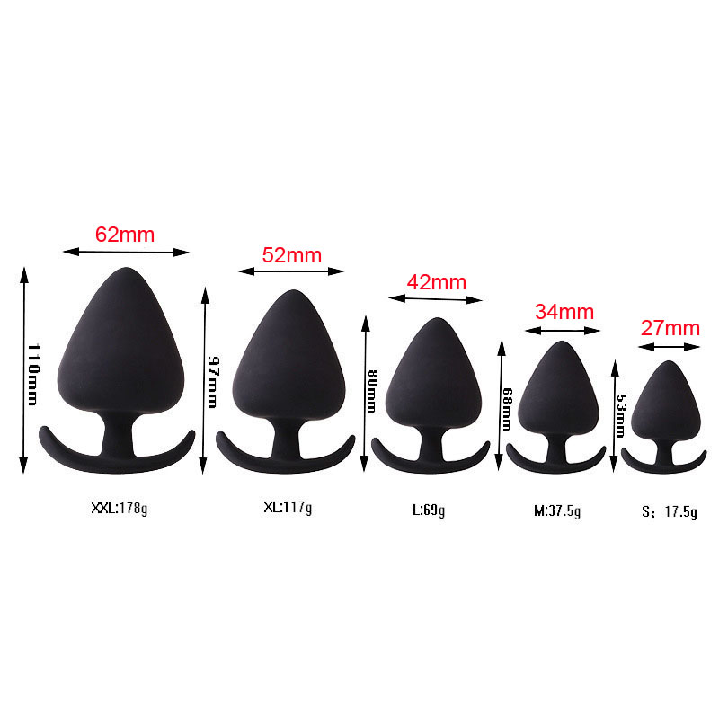 

Womens Robe Silicone Anchor Anal Plug Big Butt Plug Anal Erotic Sex Toys For Men and Women 5 Sizes for Choice Drop shipping