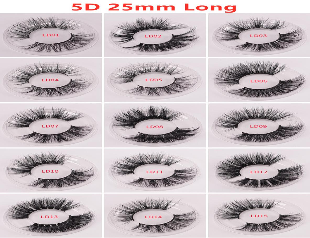 

DHL Long Dramatic Mink Lashes 3D Mink Eyelash 5D 25mm Long Thick Mink Lashes Handmade False Eyelash Eye Makeup Maquiagem LD Series4440946