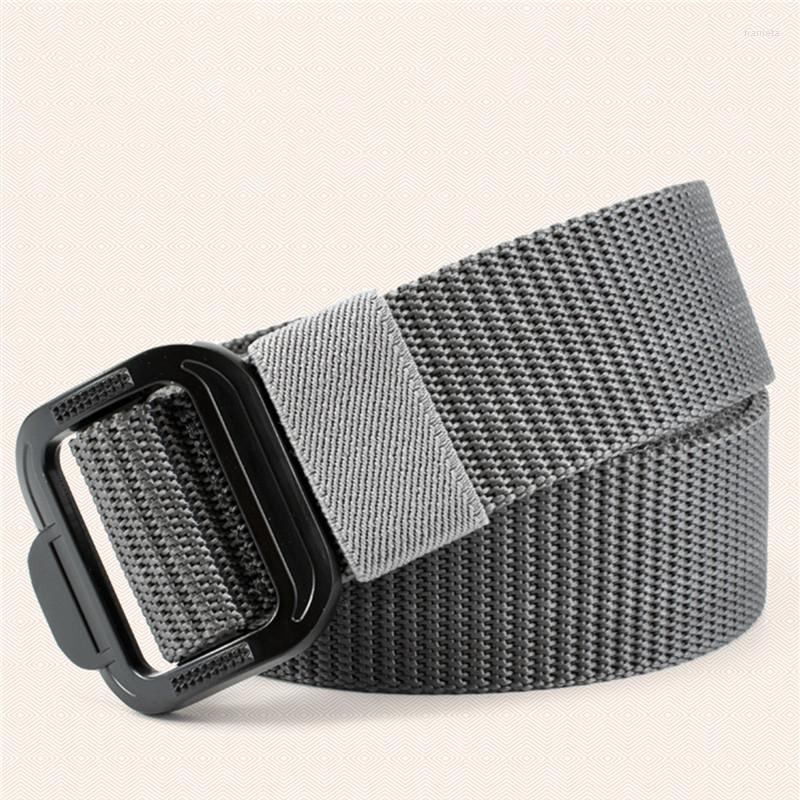 

Belts 2023 Outdoor Men Tactical Belt Nylon Alloy Buckle Smooth Breathable Military Canvas Pants Youth Student, Black