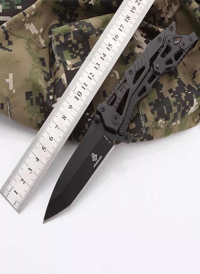

New Arrival Tactical Folding Knife Steel Blade Steel Handle Hiking and Camping Self Defense Hunting Survival Pocket EDC Fruit Knif6711597