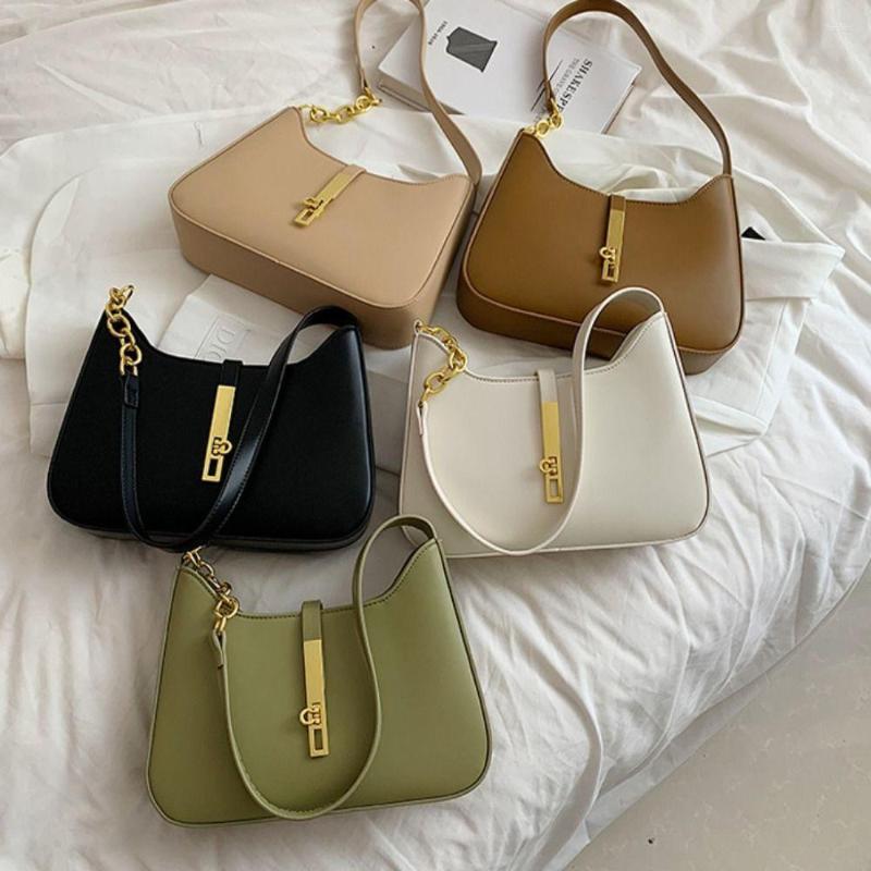 

Evening Bags Fashion Simple Casual PU Leather Shouder Bag Handbags Purse Underarm, Black