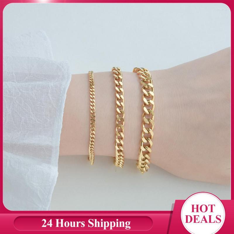 

Chains Stainless Steel Bracelets Women Men Fashion Punk Metal Bracelet Classic Trendy Chain Vintage Gothic Hiphop Jewelry Gift