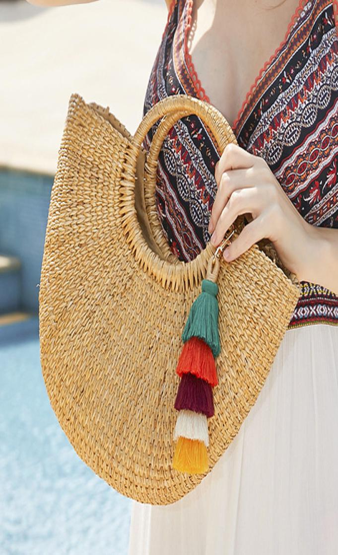 

Colorful Boho Tassel Keychain Car Bag Key Creative Pendant Cute Keychains Lobster Clasp Accessories Jewelry Gift New Fashion1012172