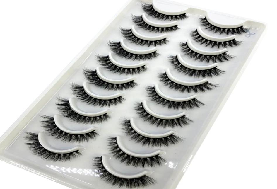

False Eyelashes 2022 10 Pairs 3D Faux Mink Lashes Fluffy Soft Wispy Volume Natural Long Reusable Eyelashs Makeup7078514