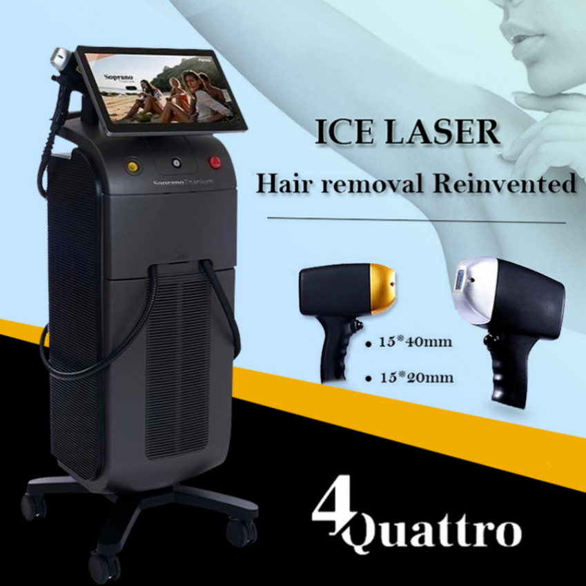 

2 Handles Ice Diode Laser Machine Permanent Hair Removal 755Nm 808Nm 1064Nm Titanium Ice Xl Platinum Triple Wavelength Quickly Painlessly Device180