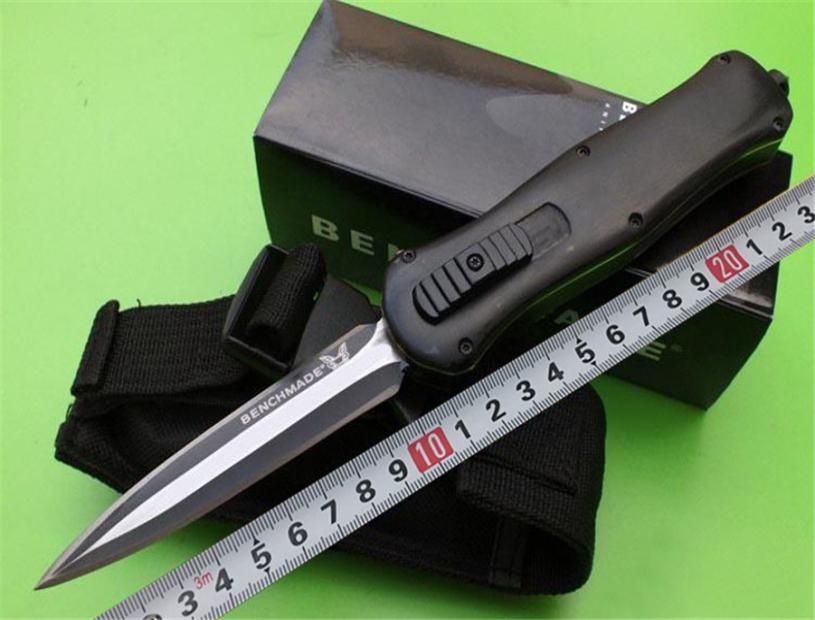 

3300 Benchmade Mchenry Knife New Infidel Blade BM Knifes Double Knives Tactical Auto Optional 3350 Handle Automatic Ebony Bgcqn5673829