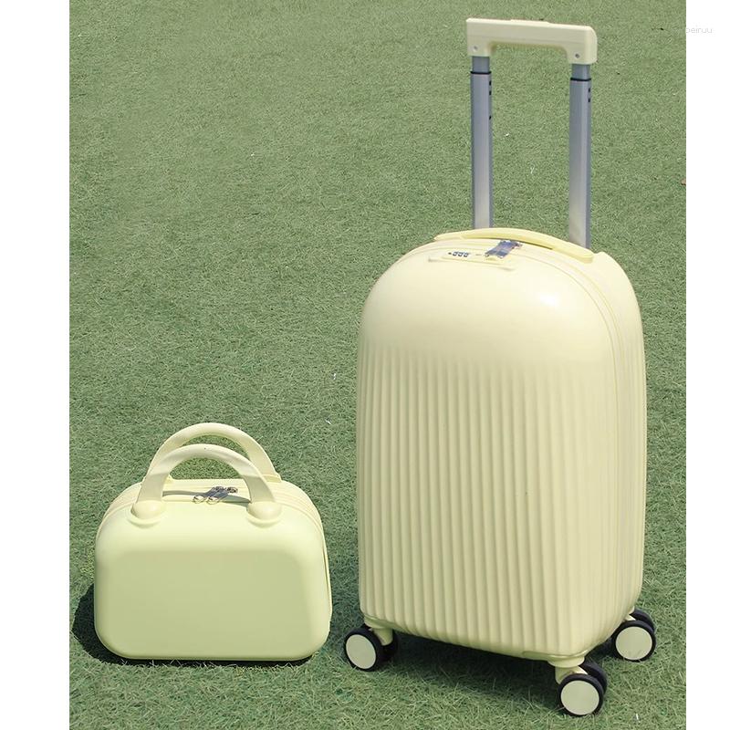 

Suitcases Shell Carry On Rolling Luggage Lightweight Suitcase Travel Boarding Cabin Silent With Wheel Cute Password Bag