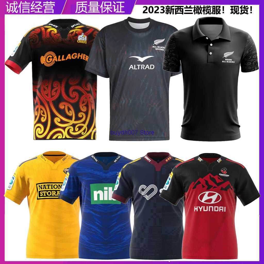 

Kni8 2023 New Men's t Shirts Rugby Jersey Zealand All Black Training Chieftain Hurricane Blue Highlander Crusaders Short Sleeve Olive, 2023 chief