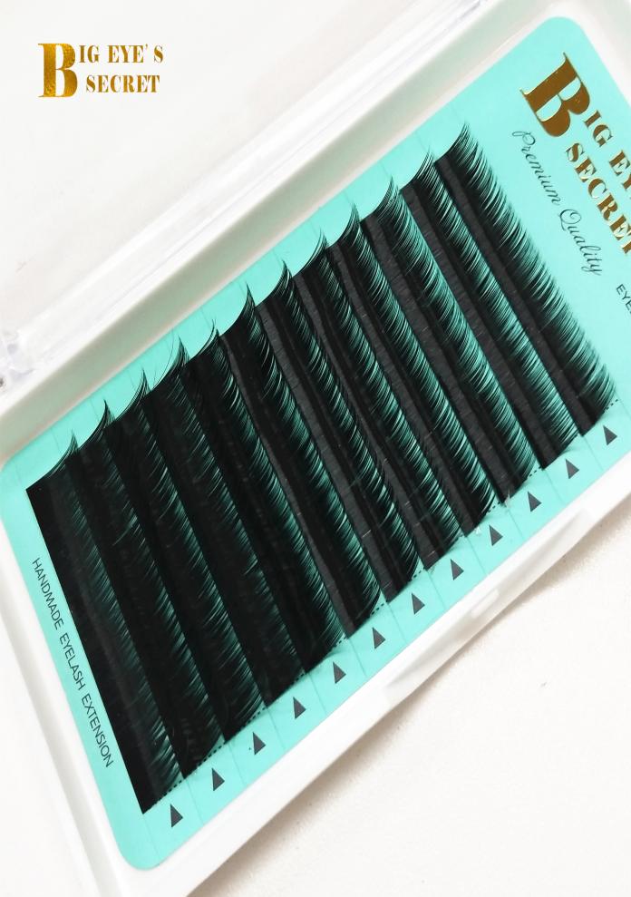

Green Card Logo Individual Eyelash Extension 815mm Single Length JBCD Curl 003025mmT accept private label6765807
