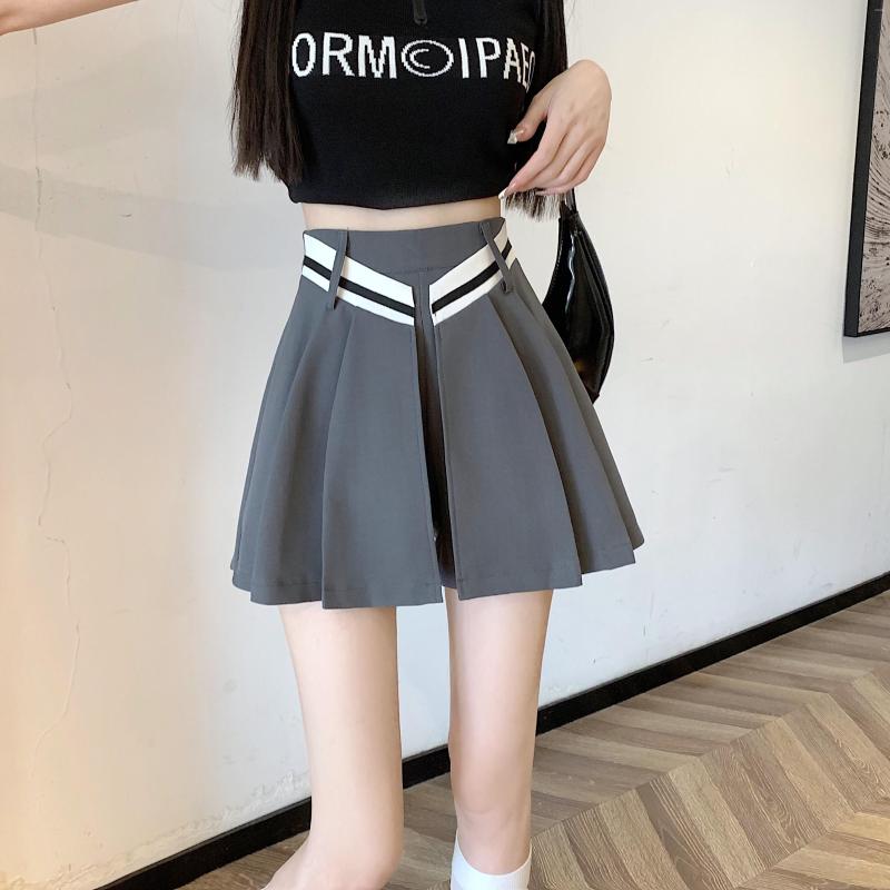 

Skirts Design Skirt Style Pants High Waist Womens Short Sexy Mini Vintage Pleated Summer Tennis, Black