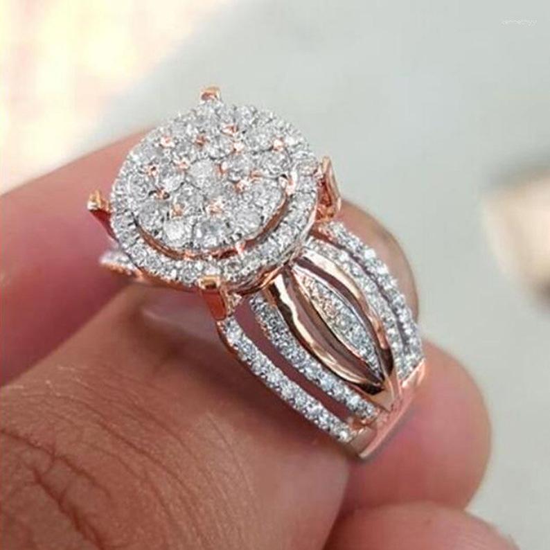 

Wedding Rings 2023 Star Ladies Ring European And American Women's Engagement Bracelet Accessories H025
