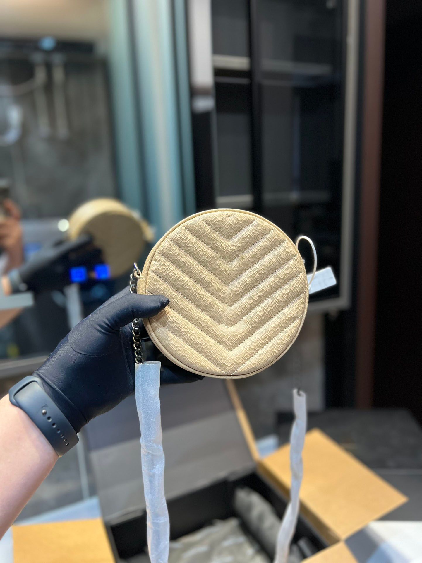 

2023 bags Designer-designer bags Mini Designer Pancake Circular Purses women Woman Handbag chain crossbody bag Rxsgu, Black