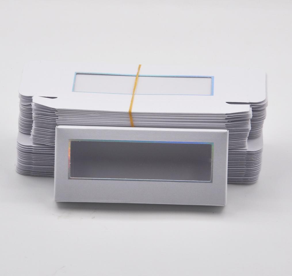 

whole New false eyelash packaging paper Box lash White boxes packaging custom logo faux cils 25MM Mink eyelashes Cosmetic Case4513749
