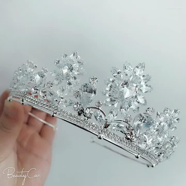 

Headpieces Zirconia Fashion Bridal Wedding Wholesale Tiaras And Crowns T0176