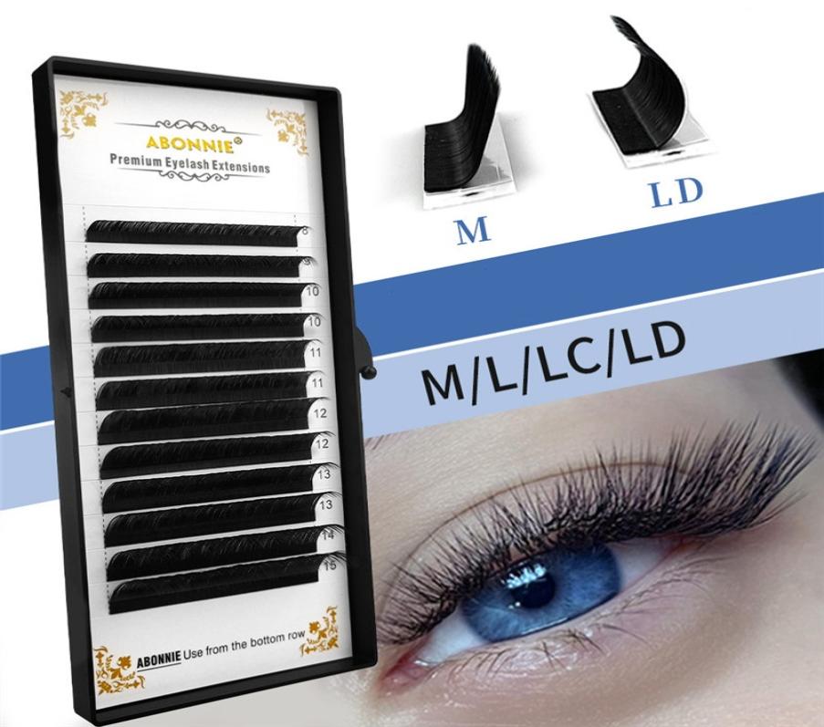 

Eyelash grafting L LC LD M curvature silk matte round hair eye lashes whole spot curvature thick false eyelashes1356483