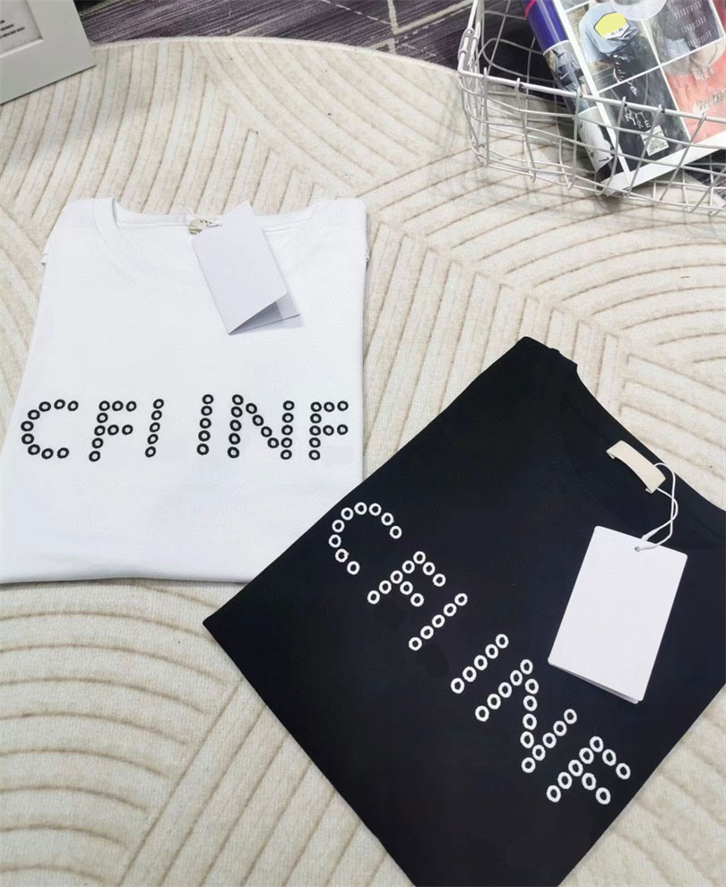 

Womens mens summer fashion designer round neck jumper t shirts print full letter women tees pullovers oversize woman clothes, Black